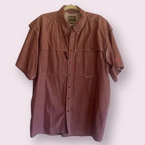Men’s XL Drake button up shirt.  Color is more burgundy. Like new, worn twice.